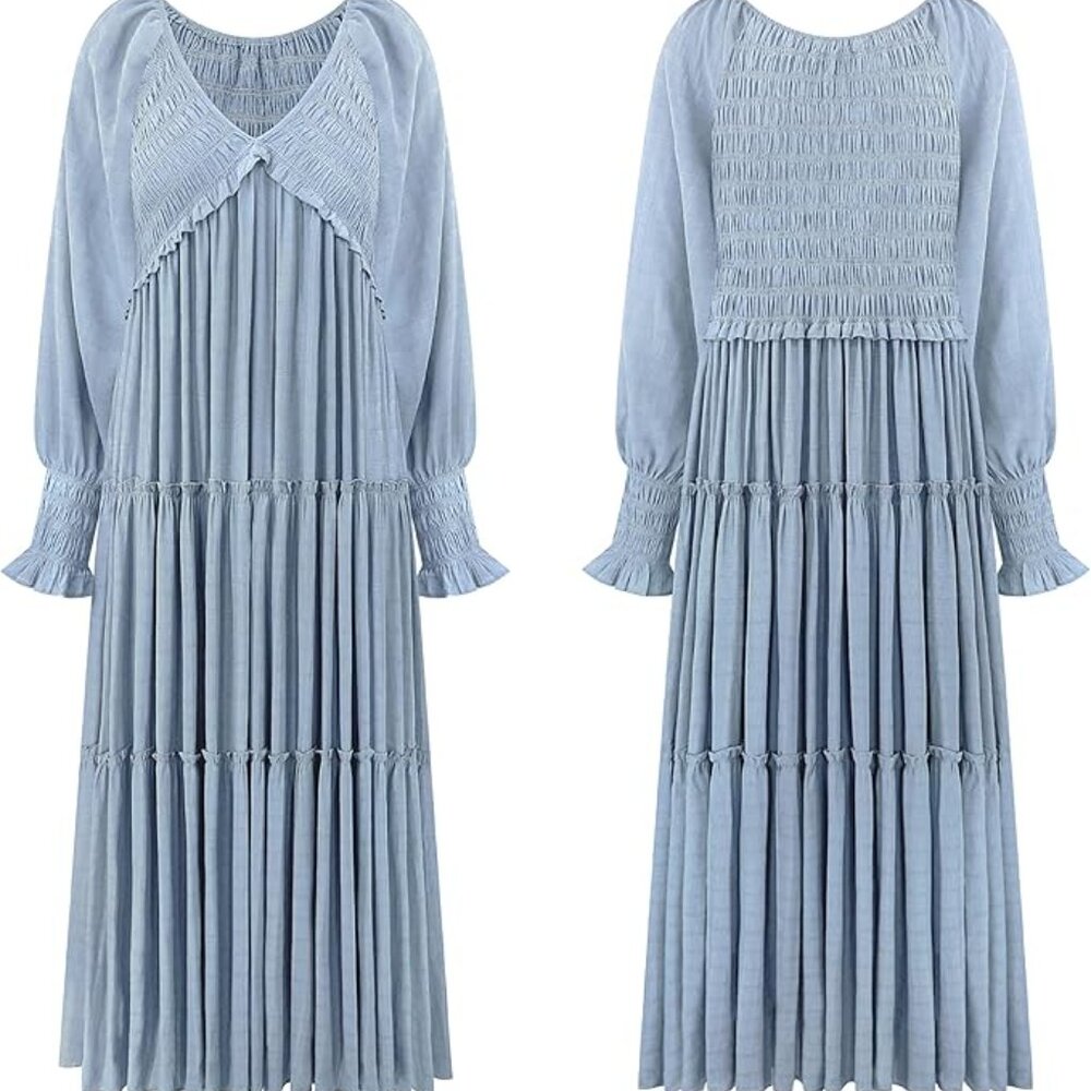 Nova & Chic light blue Maxi dress sz xl xxl